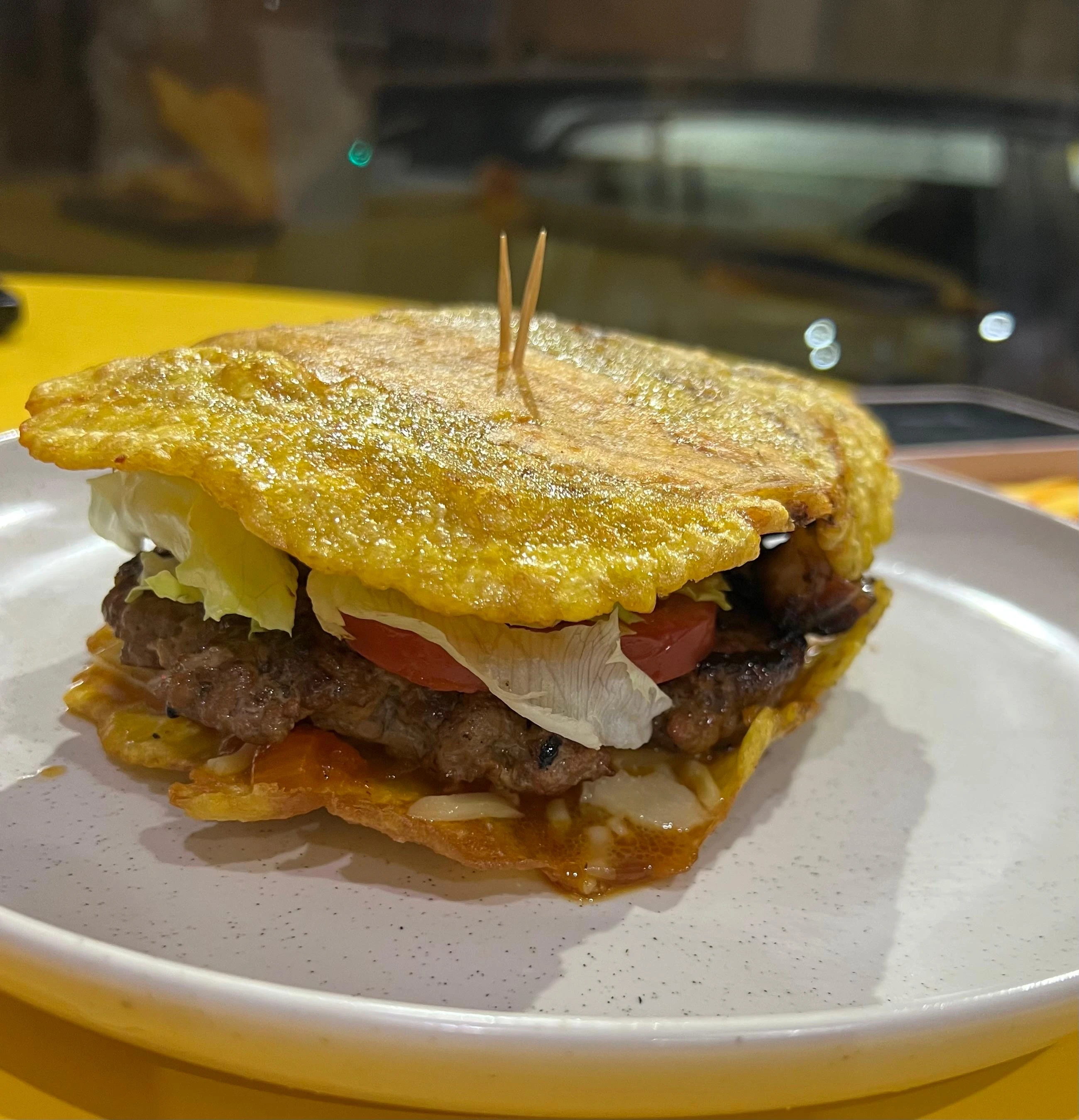 Tosti hamburguesa